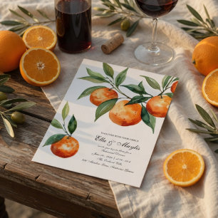 Invitation au dîner de répétition Citrus Méditer
