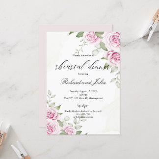 Invitation au dîner de répétition d'ANNA / Rose ro