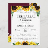 Invitation au dîner de répétition dans les champs  (Devant / Derrière)