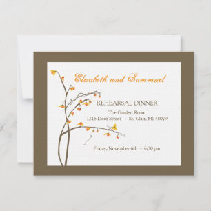 Invitation au dîner de répétition d'automne