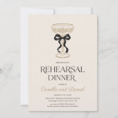 Invitation au dîner de répétition de Champagne (Devant)