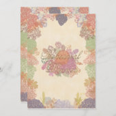 Invitation au dîner de répétition de fleurs d'auto (Devant / Derrière)