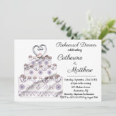 Invitation au dîner de répétition de gâteau Mariag (Debout devant)