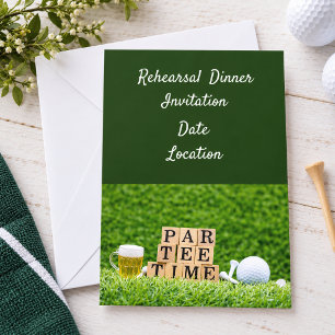 Invitation au dîner de répétition de golf avec bal