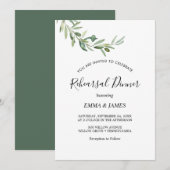 Invitation au dîner de répétition de la branche d' (Devant / Derrière)