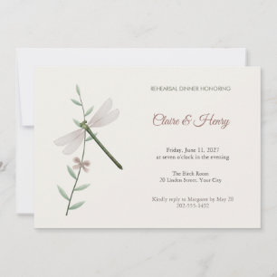Invitation au dîner de répétition de la demoiselle