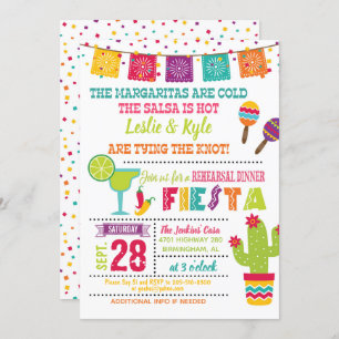 Invitation au dîner de répétition de la fête - Bla