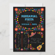 Invitation au dîner de répétition de la Fiesta mex