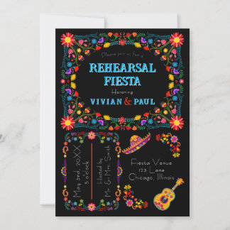 Invitation au dîner de répétition de la Fiesta mex