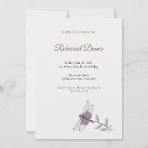 Invitation au dîner de répétition de la libellule