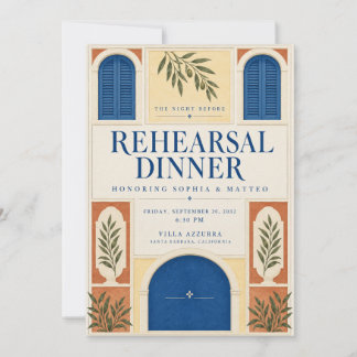 Invitation au dîner de répétition de la Riviera mé