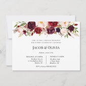 Invitation au dîner de répétition de mariage Autom (Devant)