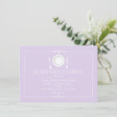 Invitation au dîner de répétition de mariage lavan (Debout devant)