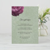 Invitation au dîner de répétition de mariage Vert  (Debout devant)