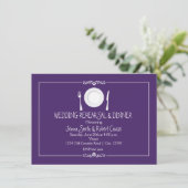 Invitation au dîner de répétition de mariage viole (Debout devant)