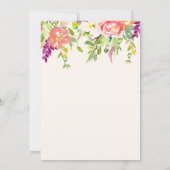 Invitation au dîner de répétition de mariage Wild (Dos)