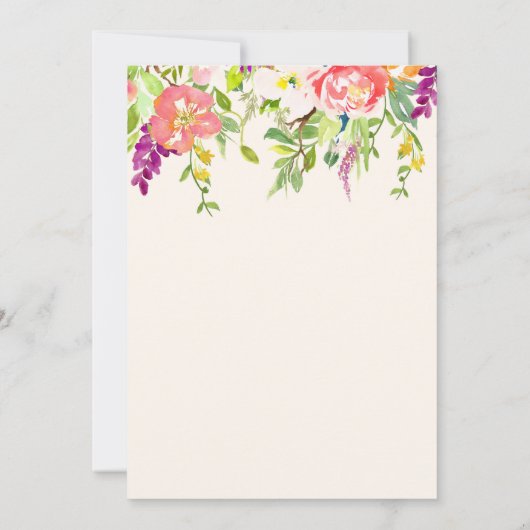 Invitation au dîner de répétition de mariage Wild (Dos)