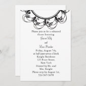 Invitation au dîner de répétition de monogramme (b (Devant / Derrière)