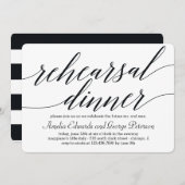 Invitation au dîner de répétition de script modern (Devant / Derrière)