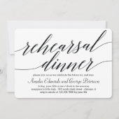 Invitation au dîner de répétition de script modern (Devant)