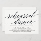 Invitation au dîner de répétition de script modern (Devant / Derrière)