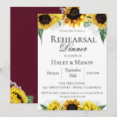 Invitation au dîner de répétition des champs de to (Devant / Derrière)