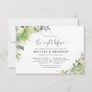 Invitation au dîner de répétition des Hydrangeas V