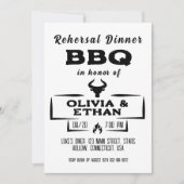 invitation au dîner de répétition du barbecue (Devant)