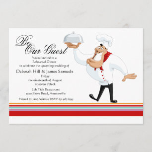 Invitation au dîner de répétition du chef corky