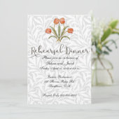 Invitation au dîner de répétition Fleur vintage (Debout devant)