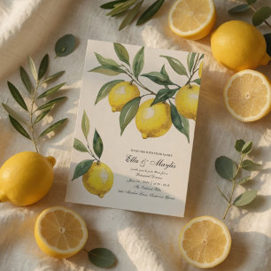 Invitation au dîner de répétition Lemon Méditerr
