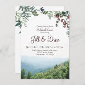 Invitation au dîner de répétition - Mariage d'auto (Devant / Derrière)