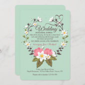 Invitation au dîner de répétition Mariage de la co (Devant / Derrière)