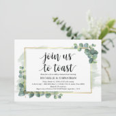 Invitation au dîner de répétition Mariage Eucalypt (Debout devant)