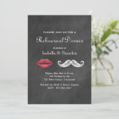 Invitation au dîner de répétition Mustache & Lips (Debout devant)