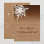 Invitation au dîner de répétition Ombre d'hiver (Devant / Derrière)