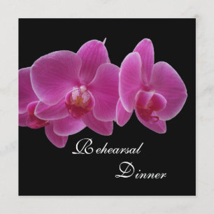 Invitation au dîner de répétition — Orchidées