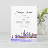 Invitation au dîner de répétition Skyline de Chica (Debout devant)