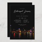 Invitation au dîner de répétition Skyline de Chica (Devant / Derrière)