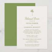Invitation au dîner de répétition tropical (Devant / Derrière)