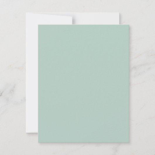 Invitation au dîner de répétition - Turquoise (Devant)