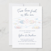 Invitation au dîner de répétition Two Less Fish (Devant)