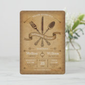 Invitation au dîner de répétition Vintage (Debout devant)