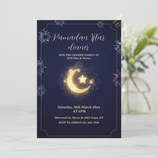 Invitation au dîner de rupture du jeûne Ramadan Ka (Debout devant)