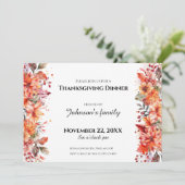 Invitation au dîner de Thanksgiving (Debout devant)