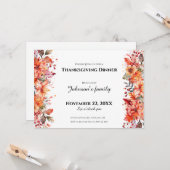 Invitation au dîner de Thanksgiving (Devant/Arrière en situation)