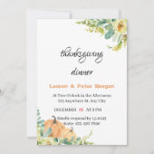 Invitation au dîner de Thanksgiving (Devant)