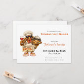 Invitation au dîner de Thanksgiving (Devant/Arrière en situation)