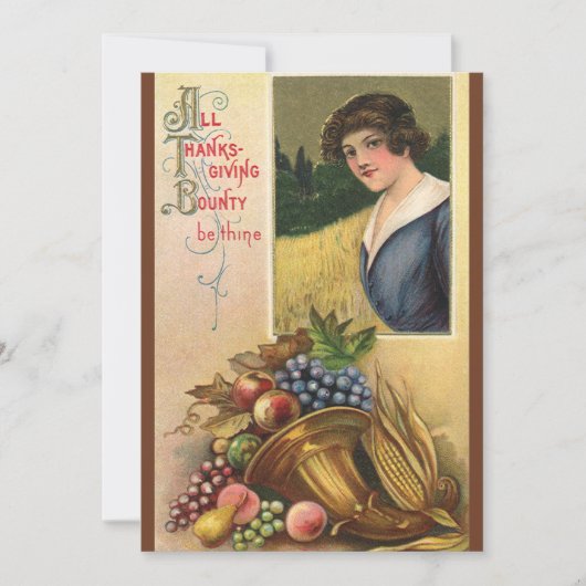 Invitation au dîner de Thanksgiving (Devant)