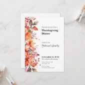 Invitation au dîner de Thanksgiving (Devant/Arrière en situation)